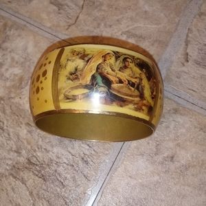 Historical vintage Rajput Indian gypsy cuff bangle